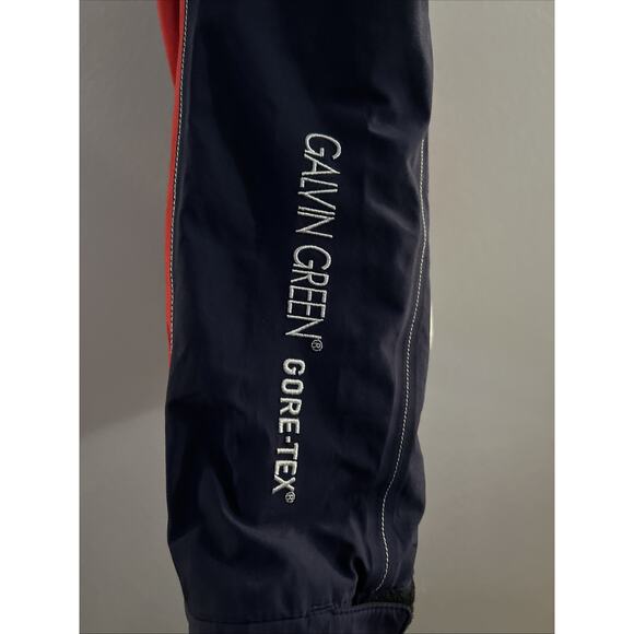 GALVIN GREEN GORE-TEX Men's XL Paclite Quarter Zip Pullover Red White Blue 1928 - Picture 6 of 16